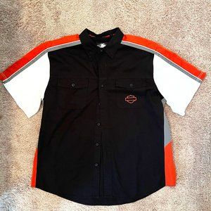 Harley-Davidson Short Sleeve Button Down Shirt